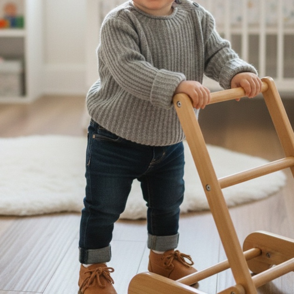 Banana Republic Toddler Gray Ribbed Knit Sweater